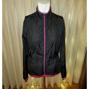Lucy magenta/black Windbreaker Warm-up Jacket XS